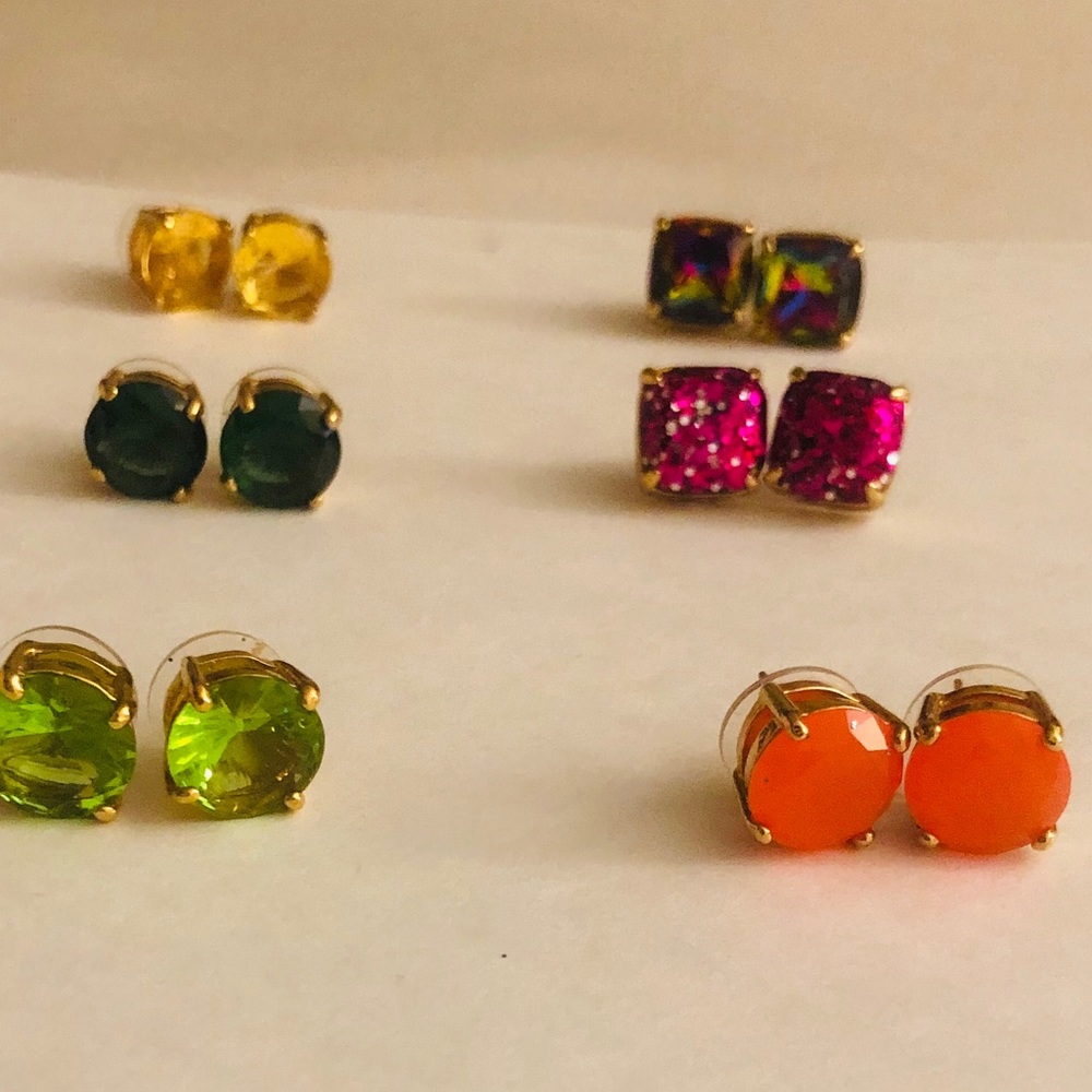 kate spade earrings - pink glitter!! - Picture 6 of 6